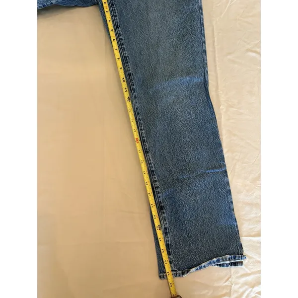 PacSun Stretch Dad Jeans Women’s Size 30/28.5" inseam Ankle Slit Button Fly EUC - Image 6