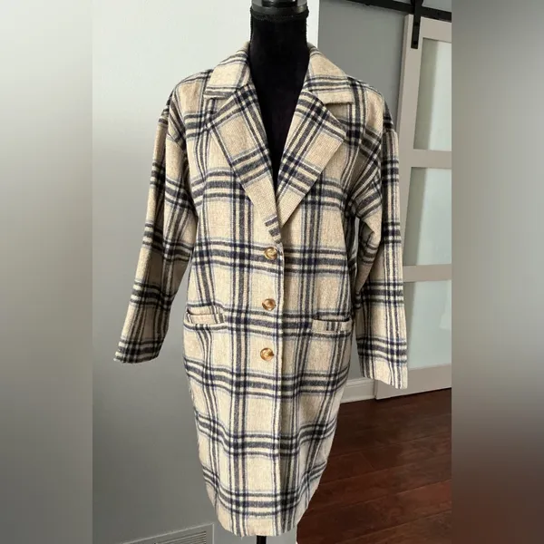 Lightweight coat/ long jacket for spring🌷 Black - Image 4
