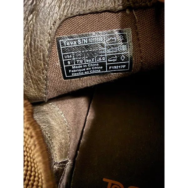 Teva De La Vina Dos Chelsea Boots Brown Leather Waterproof Ankle 1017146 Mens 9 - Image 6