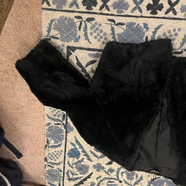 SLNY black fuzzy cardigan‎ L - Image 4
