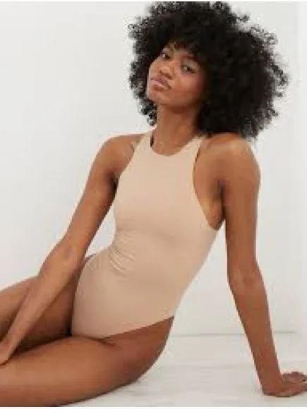 Aerie smoothez White One-Piece Bodysuit - Image 2