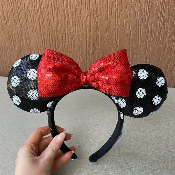 Sequined Disney Minnie Mouse Ears - Image 4