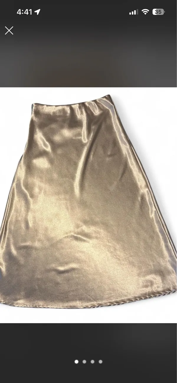 SHEIN Tall Skirt A line Champagne - Image 2