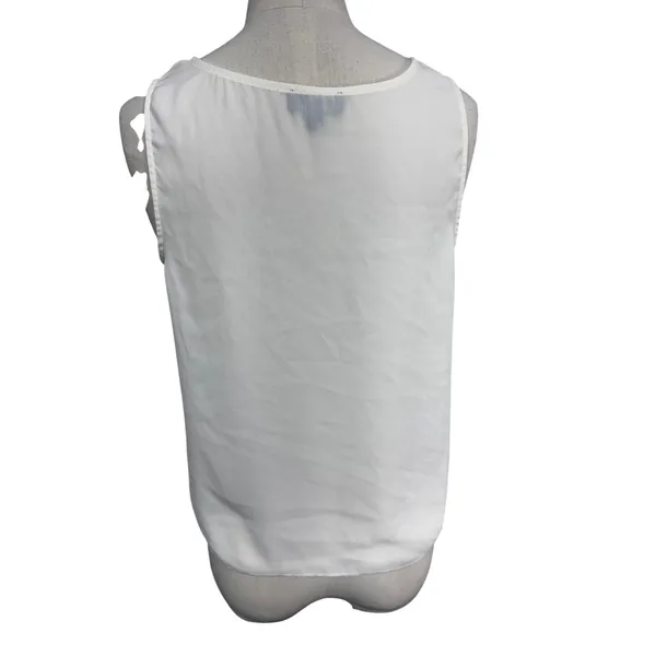 The Limited XS White‎ Cream Tank Top Women's Scoop Neck Layering Shell - Image 6