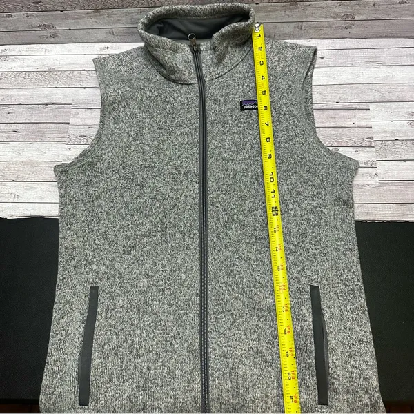 Patagonia Women’s Heather Gray Fleece Vest Size L - Image 7