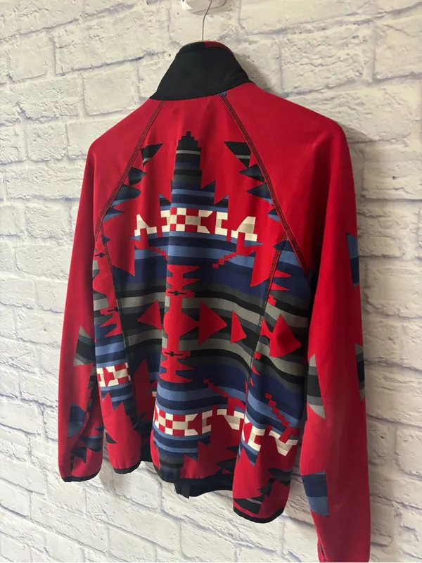 Lauren Ralph Lauren Active Puffer Fleece Jacket With Native Print Womens Size XL - Image 12