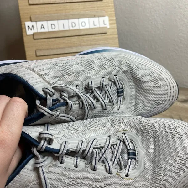 Hoka One One Bondi 6 Grey Blue Sneakers Shoes - Image 4