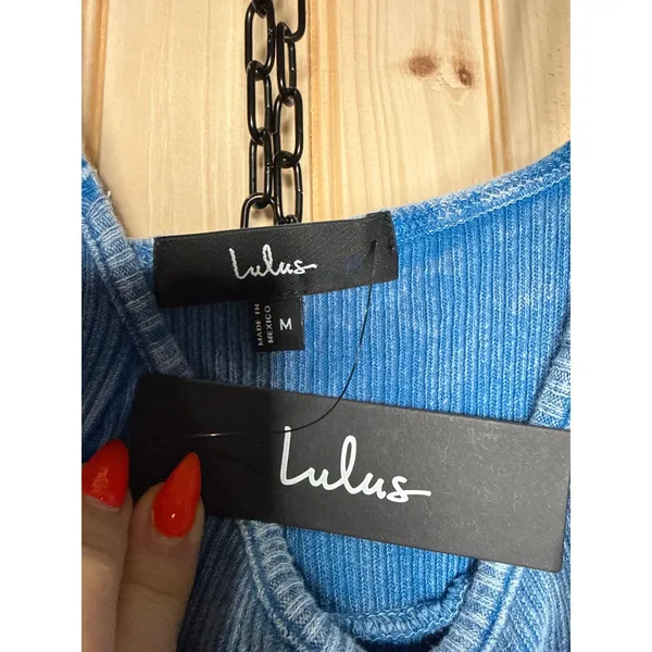 NWT Lulus Simply Pretty Washed Yellow Ribbed Pleated Sleeveless Mini Dress Sz M - Image 11