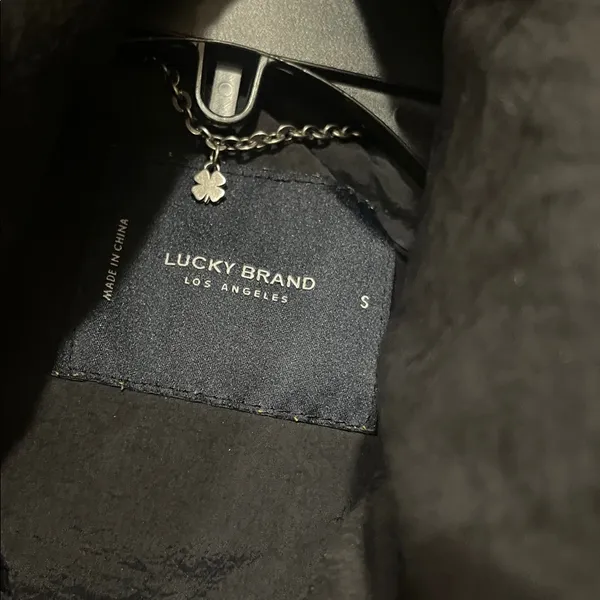 Lucky Brand Black Puffer Jacket with Hood Small - Image 3
