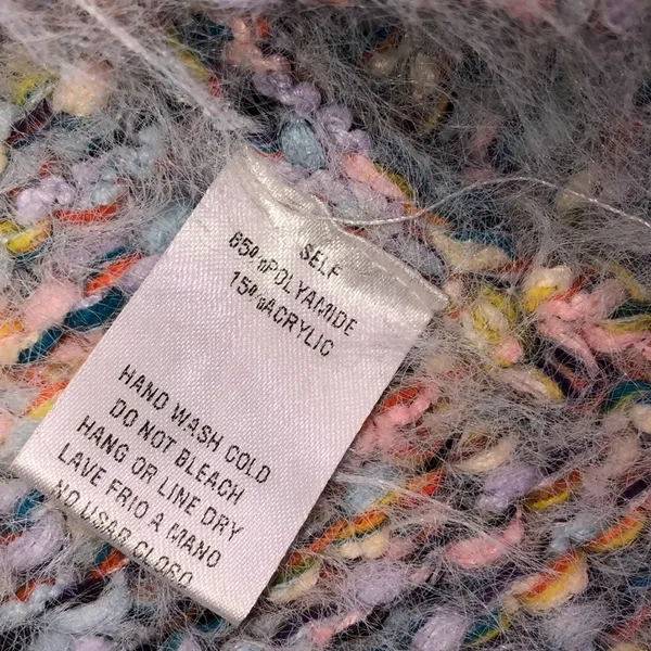 Easel small/medium fuzzy multicolor knit sweater - Image 6