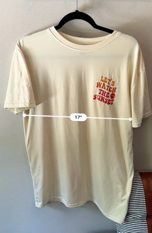 Let’s Watch The Sunset Short Sleeve Graphic Tee XS - Image 9