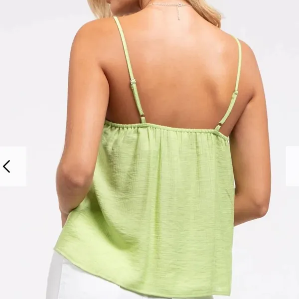 MINE boutique tank lace cami Green Size L - Image 2