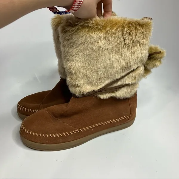 Toms Nepal Suede mixed media pull on boots‎ size 7 - Image 4