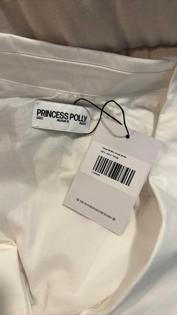 Princess Polly Dress White Mini - Image 5