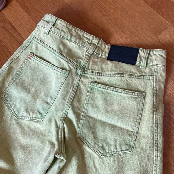 BDG Lime Green Wide Leg Jeans — Size 25 - Image 10