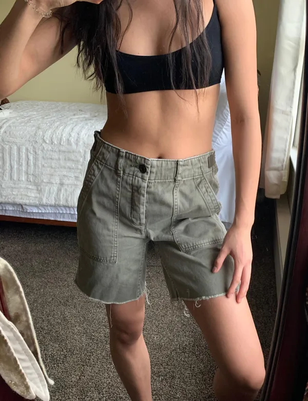 Washed Boyfriend Shorts - Image 3