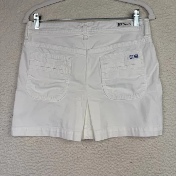 Citizens of Humanity Skirt Womens 27 White Embroidered Pockets‎ Pleats USA - Image 2