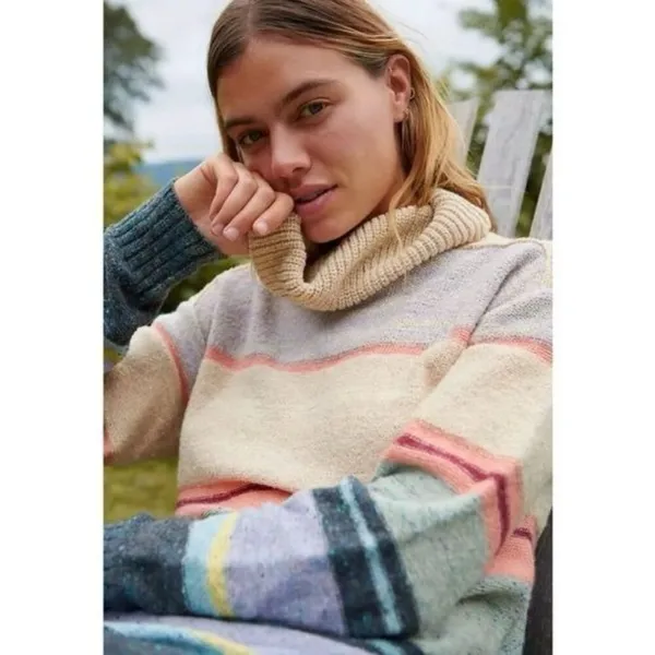 Anthropologie Daily Practice Colorful Turtleneck Sweater Dress‎ Cozy Feminine XL - Image 3