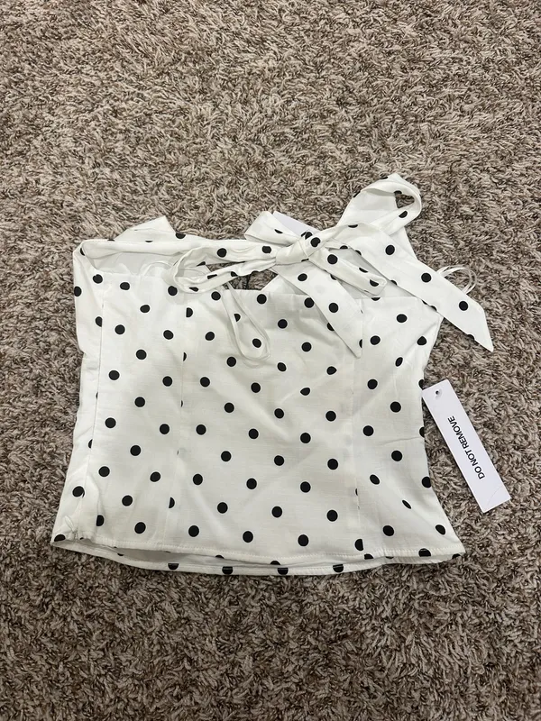 Princess Polly polka dot halter top - Image 5