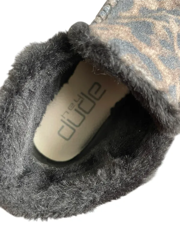 Hey Dude Denny Leopard Booties Women’s Size 11 Plush Faux Fur Comfy Cozy - Image 5