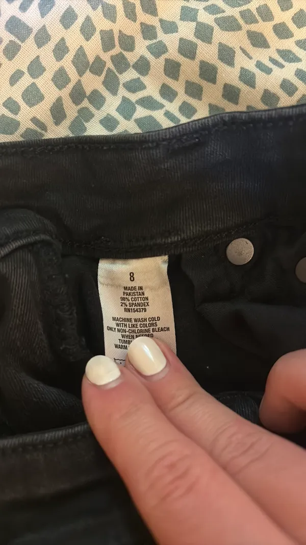 Aeropostale Black Jean Shorts - Image 2