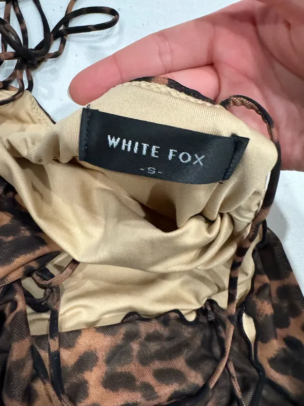White Fox Boutique Leopard Dress Mini - Image 5