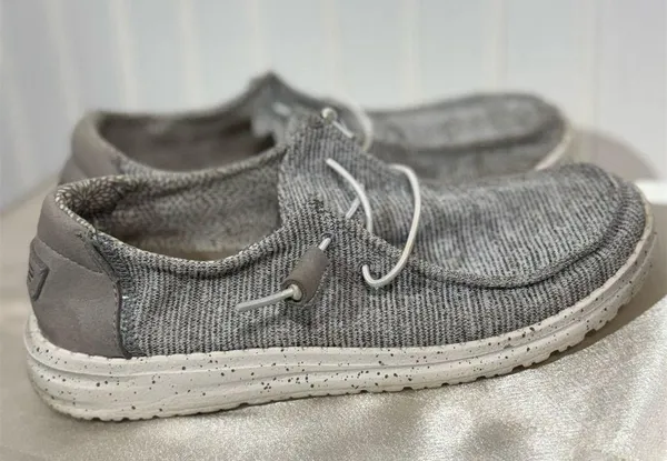 Hey Dude Wendy Stretch Cloud Women’s 7 Gray Slip On Casual Shoes Lightweight - Image 4