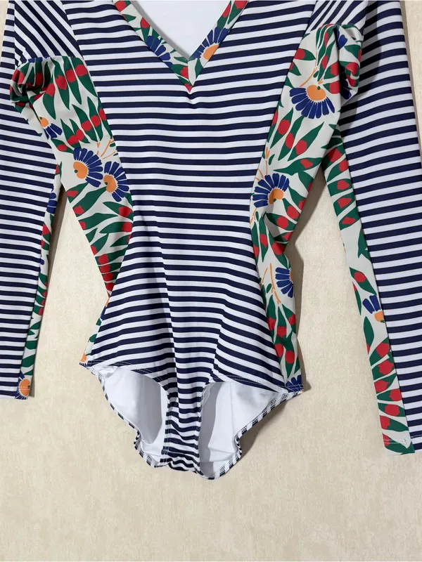Seea Women’s Swimwear Avila Surf Suit UPF 30+ in Camburi Stripe S - Image 5