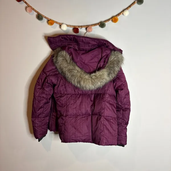 Columbia GRT purple plaid down winter coat - Image 5