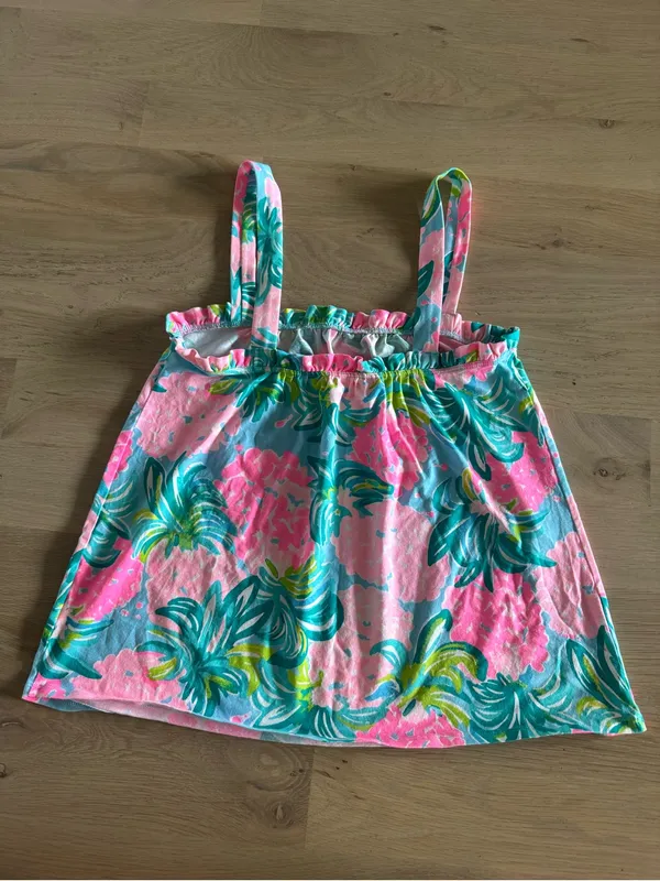 Lilly Pulitzer Jia Tank Blue Ibiza Pineapple Shake size small - Image 9