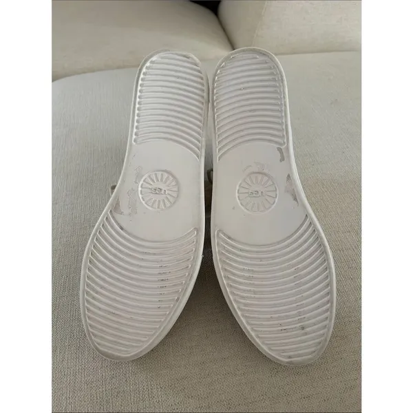 UGG Jasmine Hightop Zilo Sneaker, Cream/Ivory, Size 11, Like new Display pair - Image 7