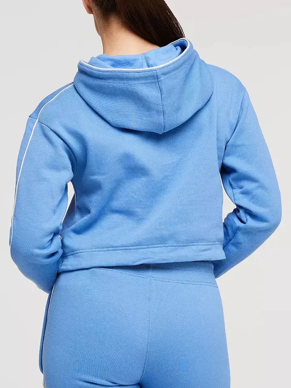 Cotopaxi Do Good Crop Hoodie Womens Large Lupine Blue Organic Sweatshirt - Image 2