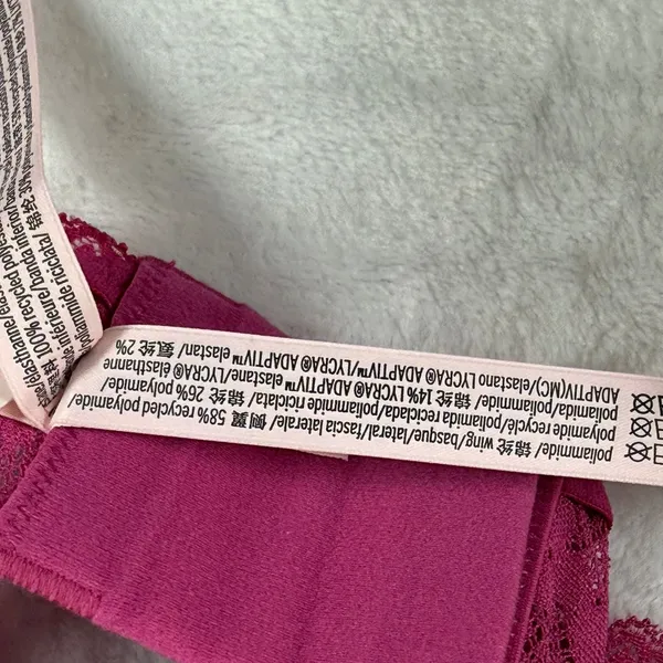 Victorias Secret Dream Angels Magenta Lace Longline Bralette‎ L 417807-QAX - Image 7