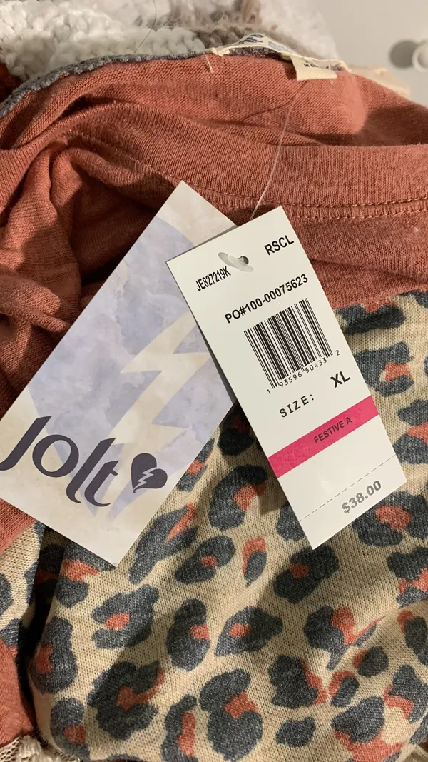 Jolt colorblock animal print lace pullover size XL womens - Image 11