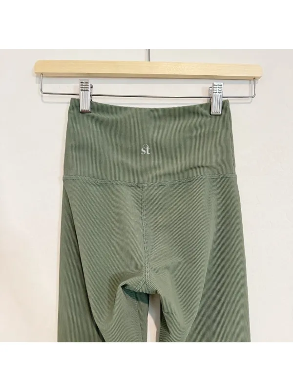 Strut‎ This Kendall Ribbed Leggings Small Athleisure Minimalist Clean Girl Gym - Image 8
