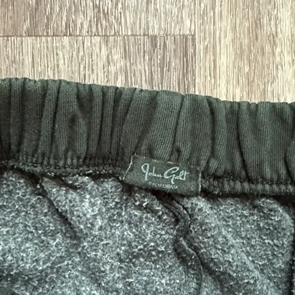 John Galt Brandy Melville Forest Green Fleece Track Pants Sweat Pants Joggers - Image 3