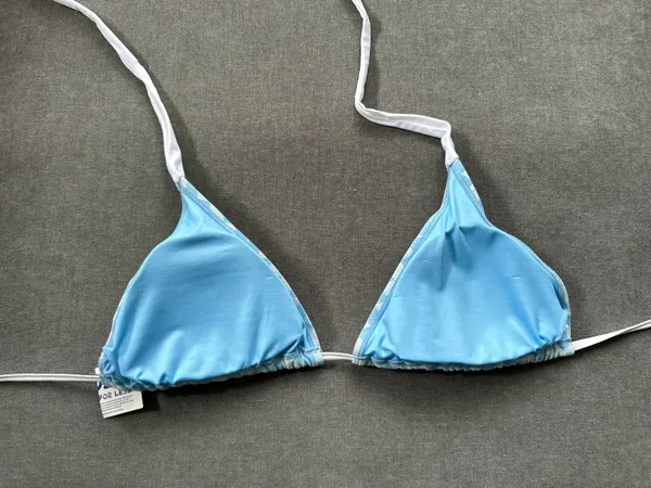Triangle Bikini Top Blue Size M - Image 2