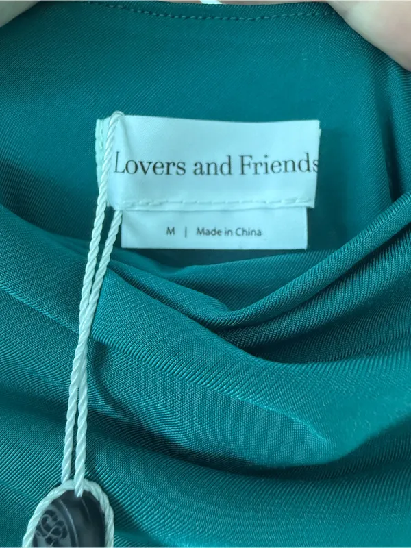 Lovers and Friends Odessa Gown in Emerald Green Size M- NWT - Image 3