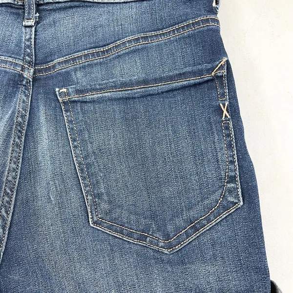 Express Womens Denim Shorts Size 0 Midi High Rise‎ Cuffed Summer Beachy Vacation - Image 4