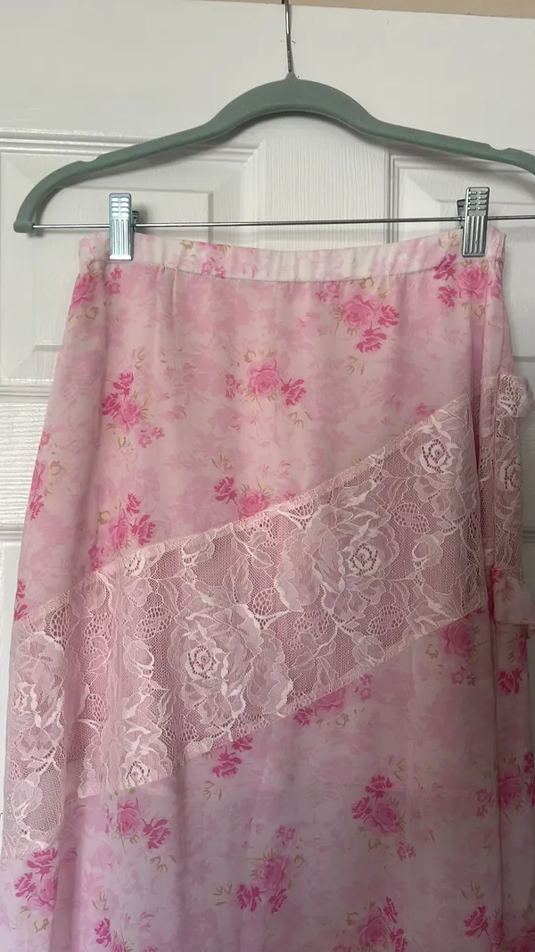 Love Shack Fancy Inspired Skirt Pink - Image 6