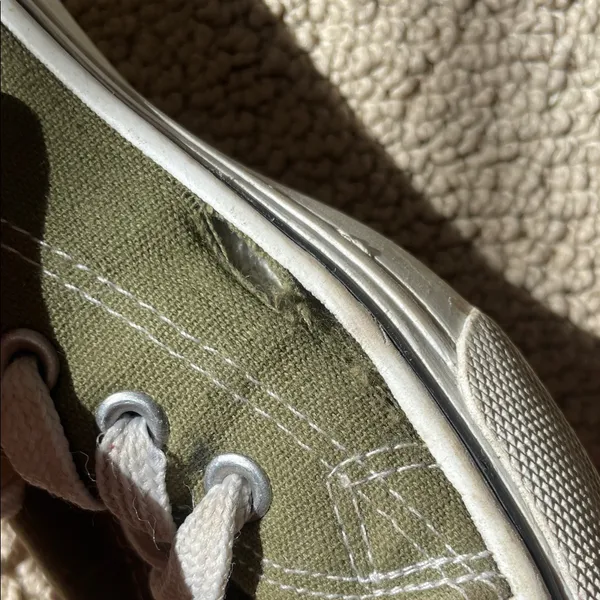 Rue 21 Olive Green Low-Top Canvas Sneakers - Image 11