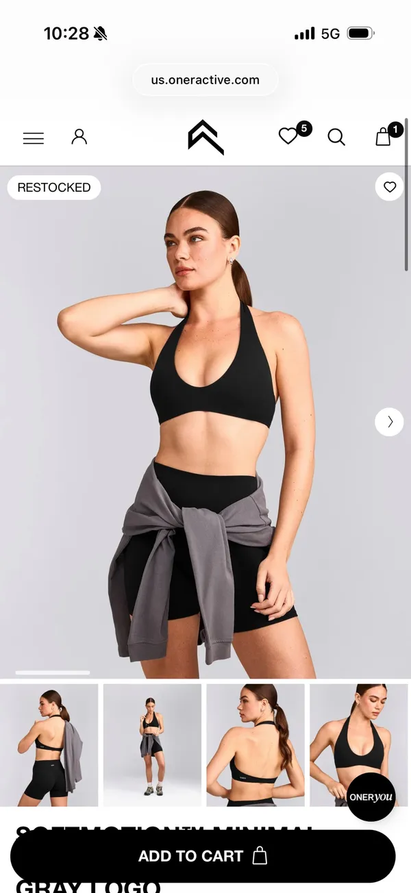 Oner Active Soft Motion Halter Bra - Image 2