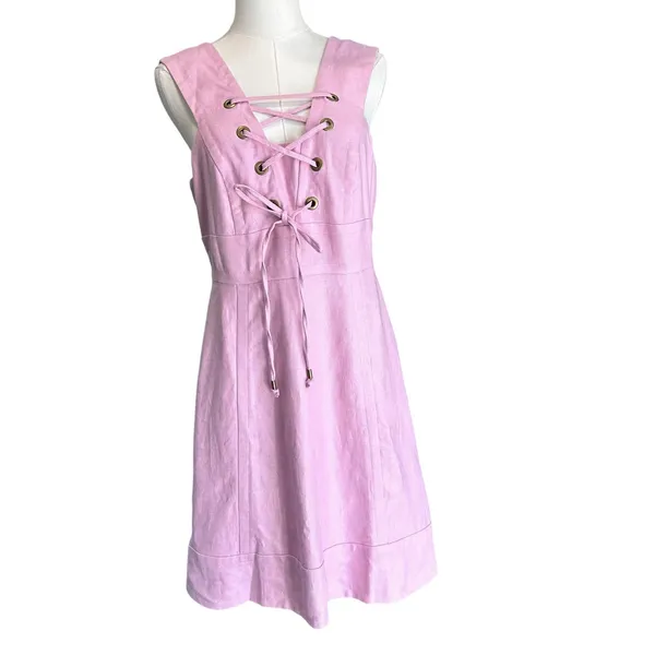 J.Crew Dress Corset Pink Wedding Whimsey Fairy SZ 6 Sleeveless Twill Cotton - Image 2
