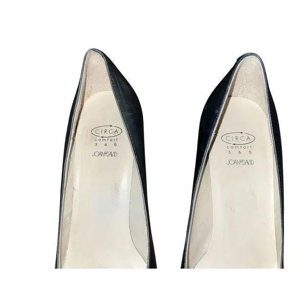 Joan & David Leather Pointy Toe Pumps Womens 8M Blue Circa 365 CJCalliope Y2K - Image 6