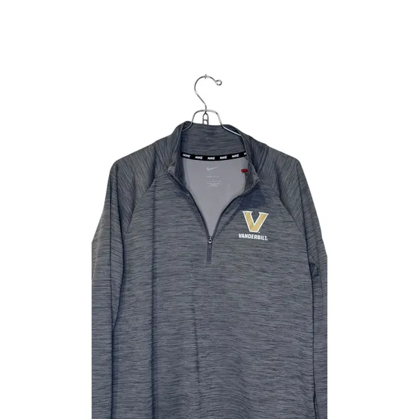 Nike Women‎ Top Pacer 1/2 Zip Long Sleeve Boxy Crop Gray Large - Image 4