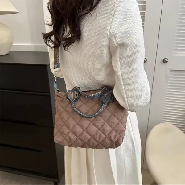 Women’s Bag I Duffle I Mini I Quilted I With Patterned - Image 3