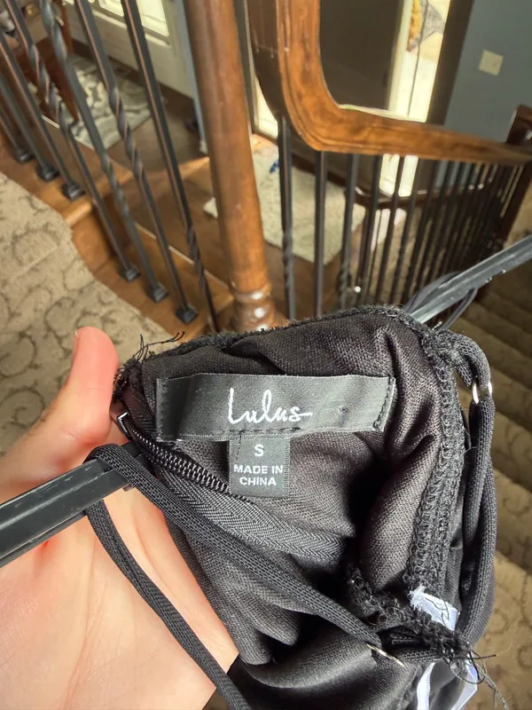 Lulus Black Mini Dress - Image 3