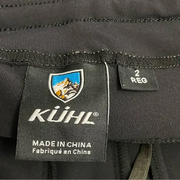 Kuhl Womens 2 Black Stretch Straight Leg Hiking Travel Outdoor Pants Drawstring - Image 8