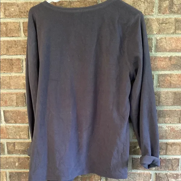 Old Navy Gray Relaxed lightweight Microfiber Sweatshirt - Image 3