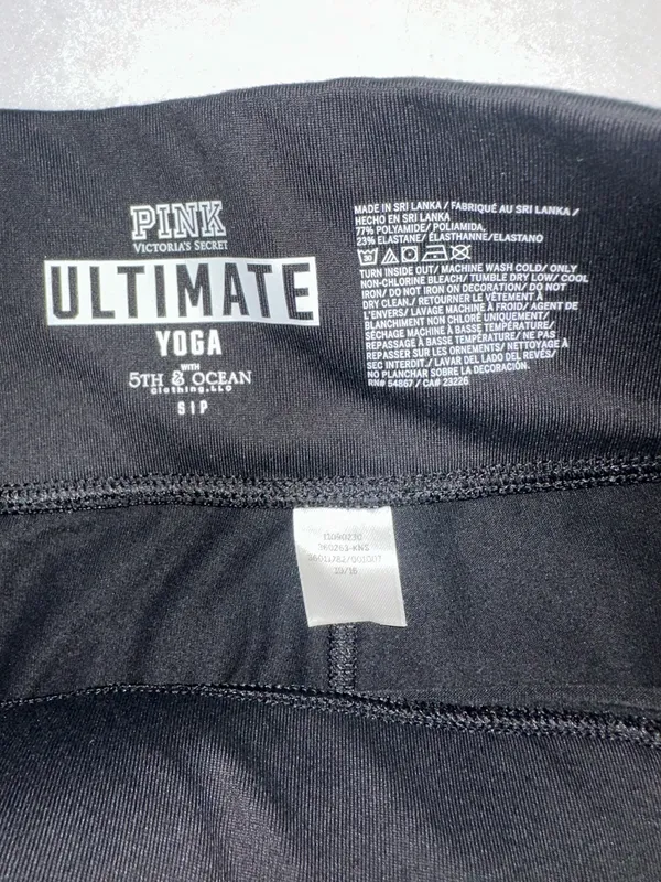 Victoria’s Secret PINK Kansas University KU Jayhawks Ultimate Yoga Leggings Sz S - Image 4